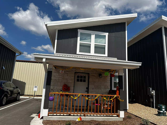 Despite any stereotypes people may have about affordable housing or tiny homes, this neighborhood looks like the average slice of suburbia.