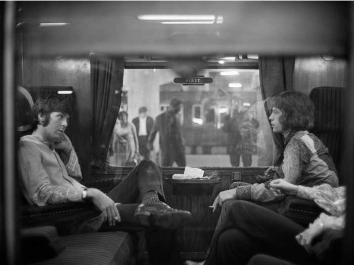 Celebrities like Paul McCartney and Mick Jagger enjoyed the comforts of first-class cars.