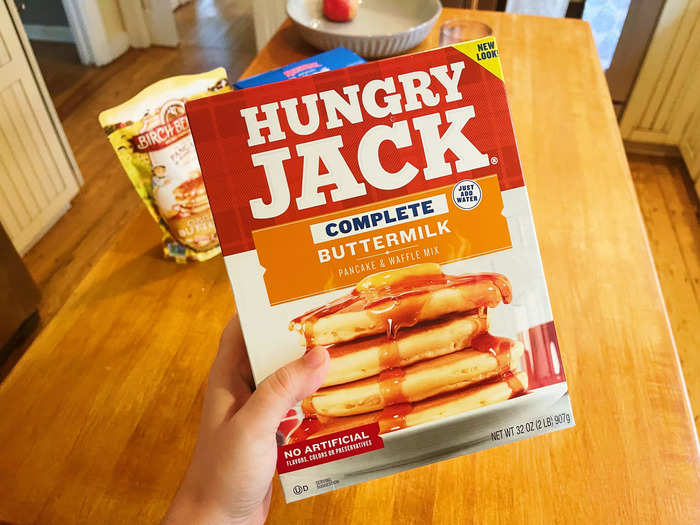 My third-favorite brand was the Hungry Jack buttermilk complete pancake mix.