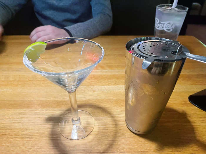 We both ordered the "perfect margarita" in the classic flavor.