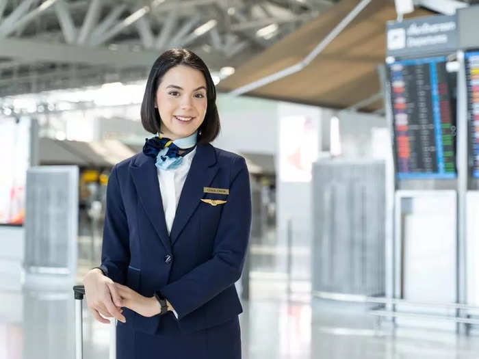 A flight attendant