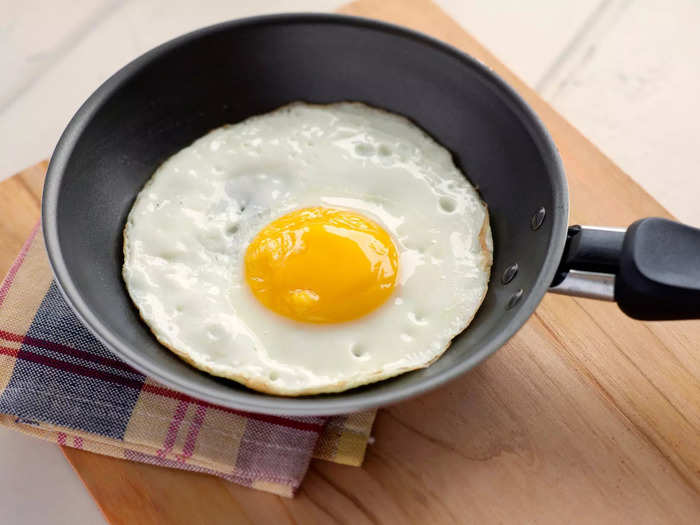 A sunny-side-up egg