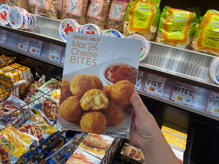 Trader Joe’s mac-and-cheese bites are one of my favorite snacks.