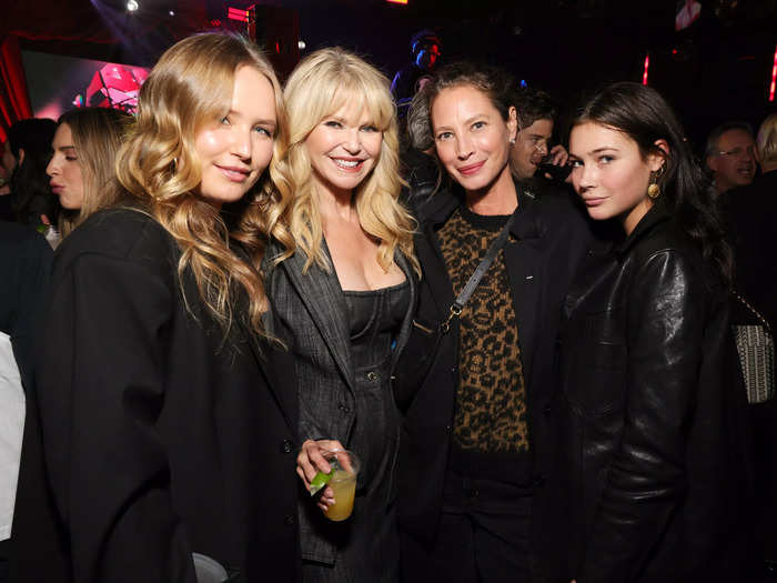 Supermodels Christie Brinkley and Christy Turlington Burns were also in attendance with their daughters, Sailor Brinkley Cook and Grace Burns.