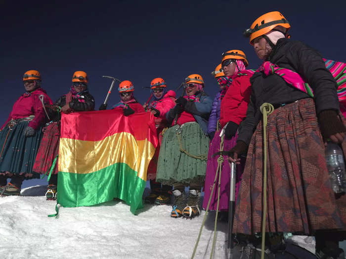 With one of their most recent climbs, the Cholita Climbers made a statement.