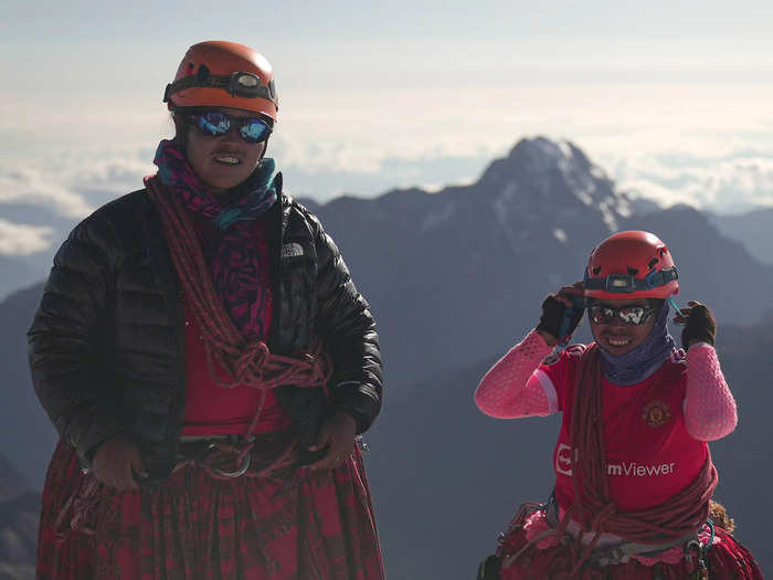 So far, the Cholita Climbers have ascended nearly a dozen peaks in Bolivia, Peru, and Argentina, including the Aconcagua, the tallest mountain outside of Asia.