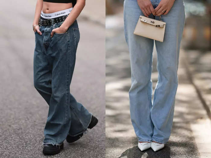 Baggy jeans are a great, unisex denim option.