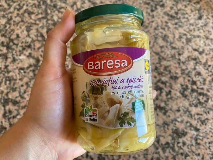 The Baresa jarred artichokes were so tasty.