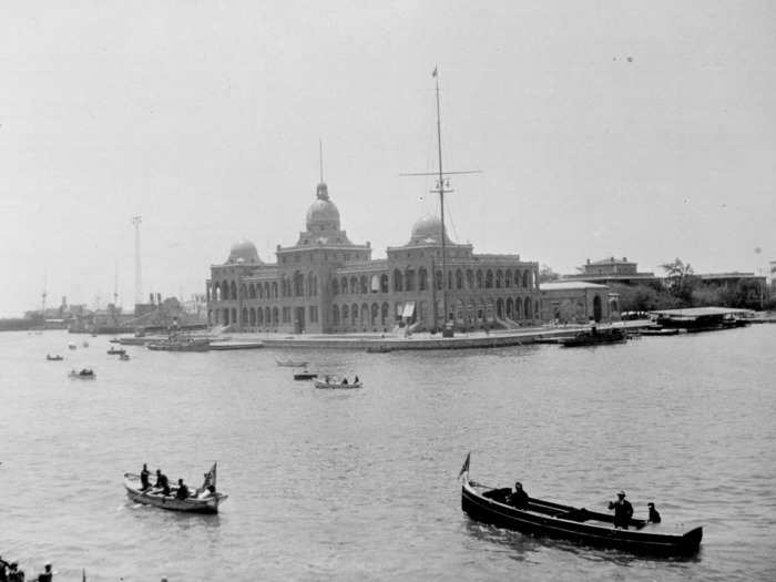 1926: A view of Port Said, a city at the northern end of the Suez Canal.