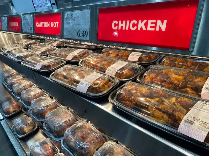 Costco rotisserie chickens are much cheaper in the US at $4.99.