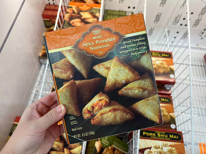 The spicy pumpkin samosas are a must-have.