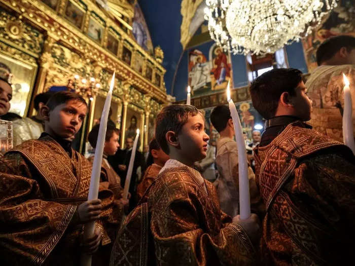 The Greek Orthodox church is named after the Bishop of Gaza, who lived from around 347 to 420.