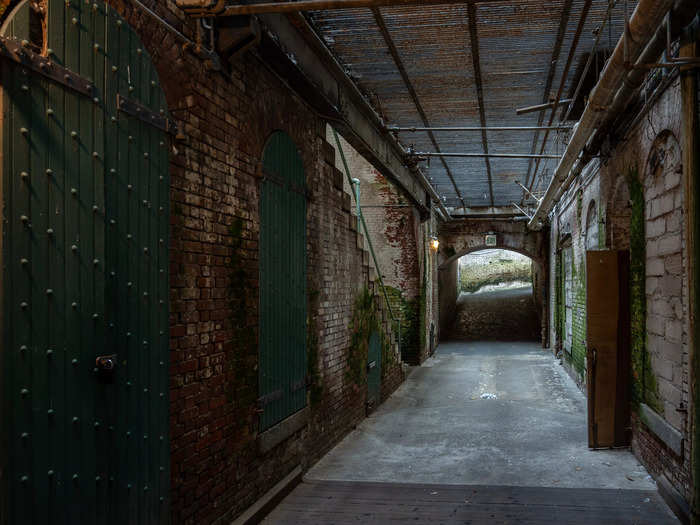 Below A-Block was a set of cells called the Spanish Dungeon, which were mostly used when Alcatraz was a military prison. They were reportedly used for storage and solitary confinement in subsequent years.