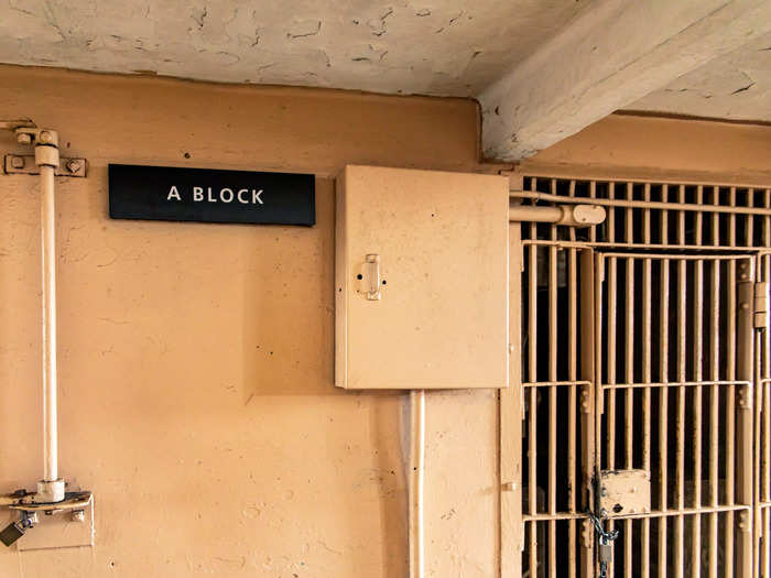 The cells in A-Block were used for prisoners who needed to be separated from others for short periods of time.