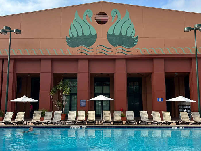 The Swan has multiple pool areas.