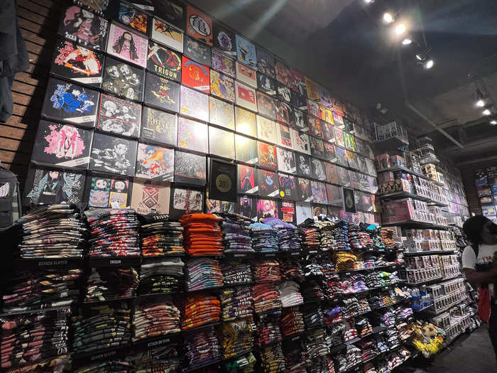 One of the constants across Hot Topic locations is the wall of graphic tees known as the Rock Wall, which was established in 1990.