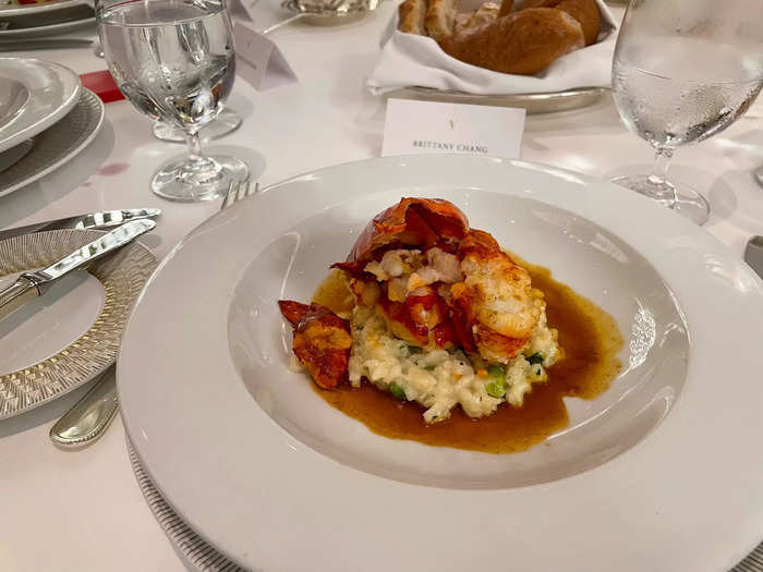 During my night on the ship, the other reporters and I dined at the Grand Dining Room with a  menu that included favorites from the company’s executive culinary director, famed chef Jacques Pépin.