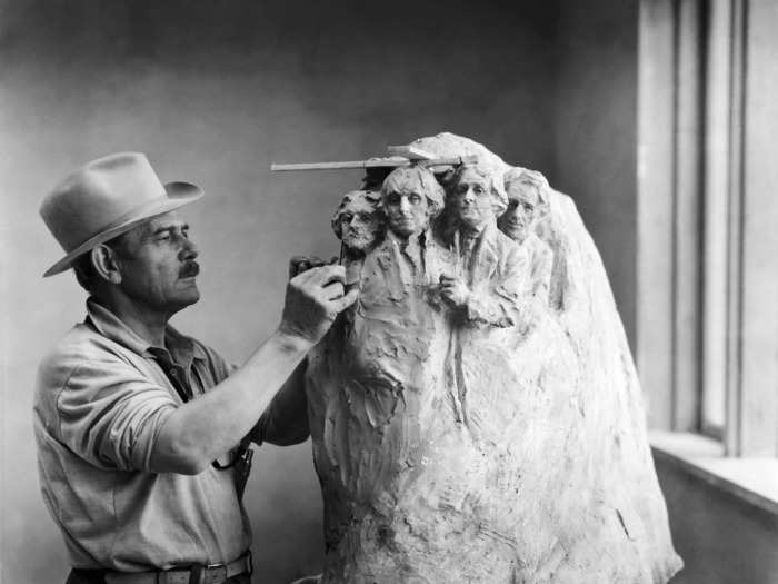 Doane Robinson, a historian at the South Dakota State Historical Society, tapped the sculptor, Gutzon Borglum, to work on Mount Rushmore.