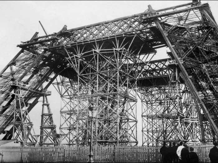 While the foundations were being set, the rest of the tower was prefabricated in a nearby workshop.