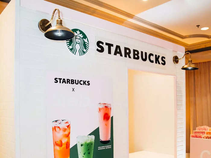 And a Starbucks store for drinks