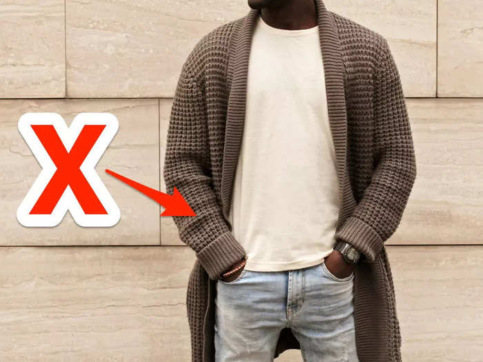 Replace long, chunky cardigans with cropped and boxy styles.