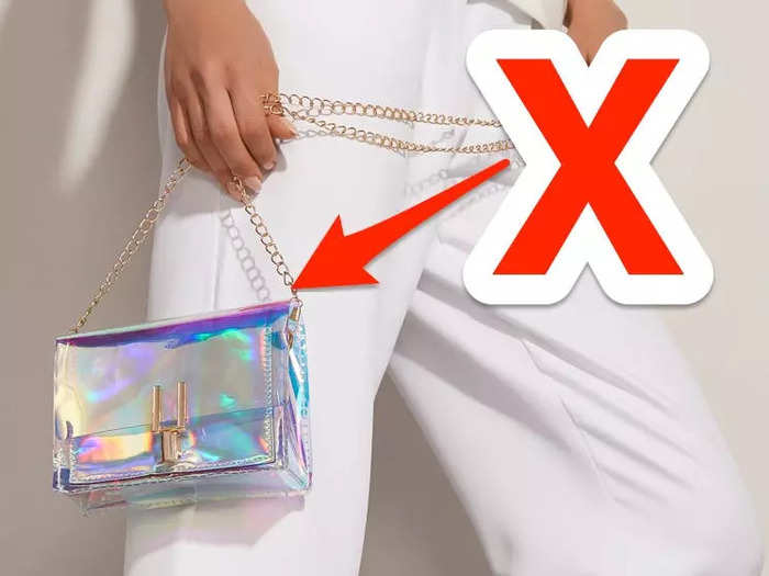 Skip the transparent handbags.