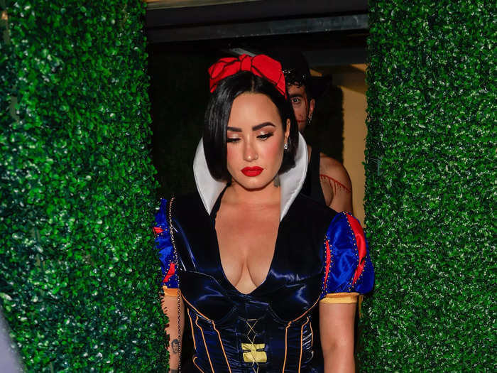 Demi Lovato kicked off the Halloween festivities this year by dressing as the beloved character, Snow White.