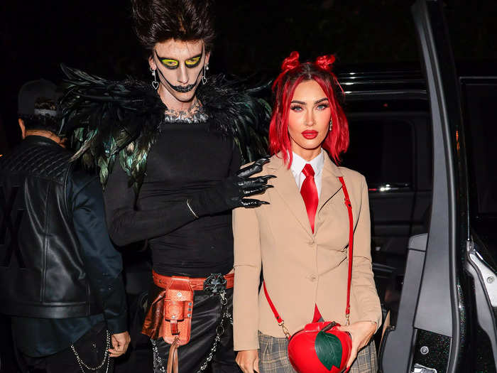 Kelly and Fox attended a second party as characters from the anime series "Death Note."