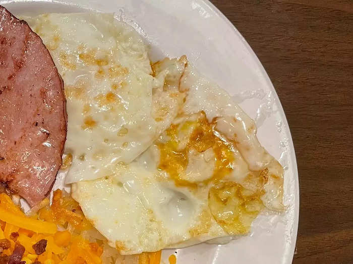 Bob Evans started to lose me with its eggs.