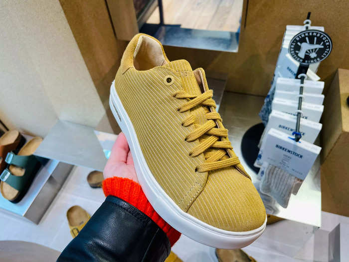 I was surprised to find how many non-sandal shoes the brand carries, like this suede sneaker.