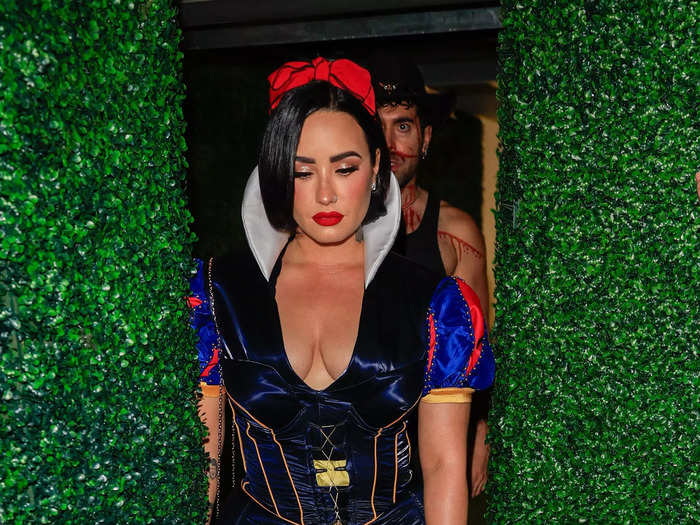 Demi Lovato wore a more low-cut version of Snow White