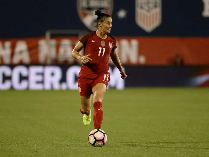 2017: Krieger found a home with a new club but fell out of the USWNT rotation.