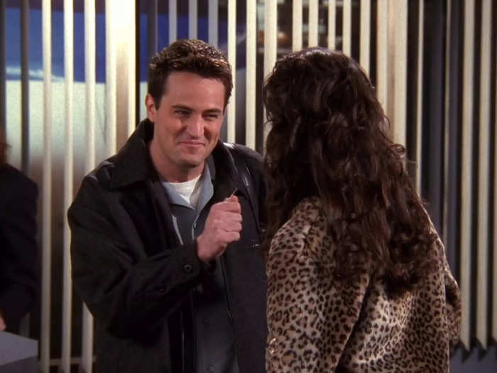 When Chandler buys a ticket to Yemen and has to actually go on the trip so he can avoid breaking up with Janice in person.