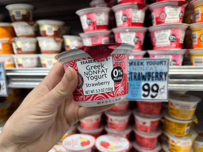 Some items, such as Greek-yogurt cups and pasta, cost the same at Wegmans and Trader Joe