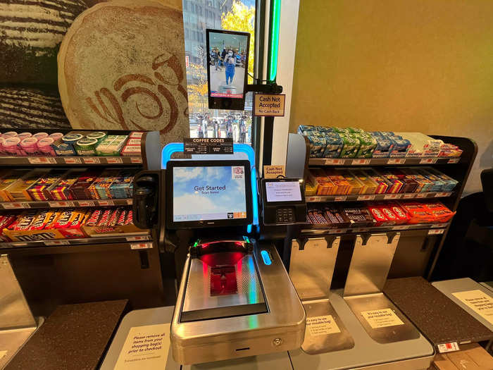 Wegmans offered both cashiers and self-service checkout. I was shocked when a camera inside the kiosk successfully identified the root vegetables I was purchasing to make soup.