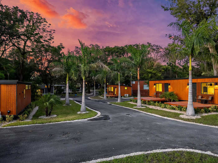 With this background in tiny-home building, the company is now conveniently using its own units to build out Escape Tampa Bay.