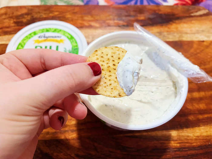 This dip was packed with flavor and tasted very fresh.