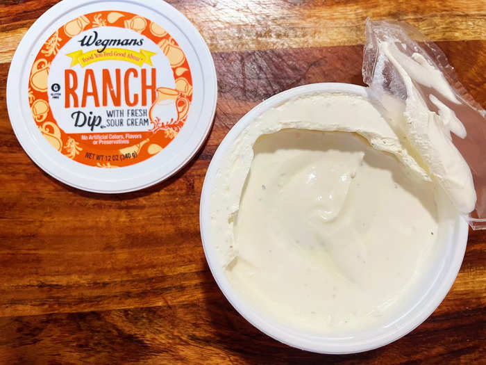 The dip had a much thicker consistency than the artichoke-and-spinach dip.