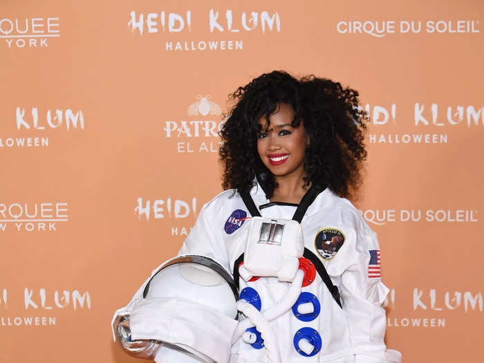 Musician H.E.R. attended the party as an astronaut.