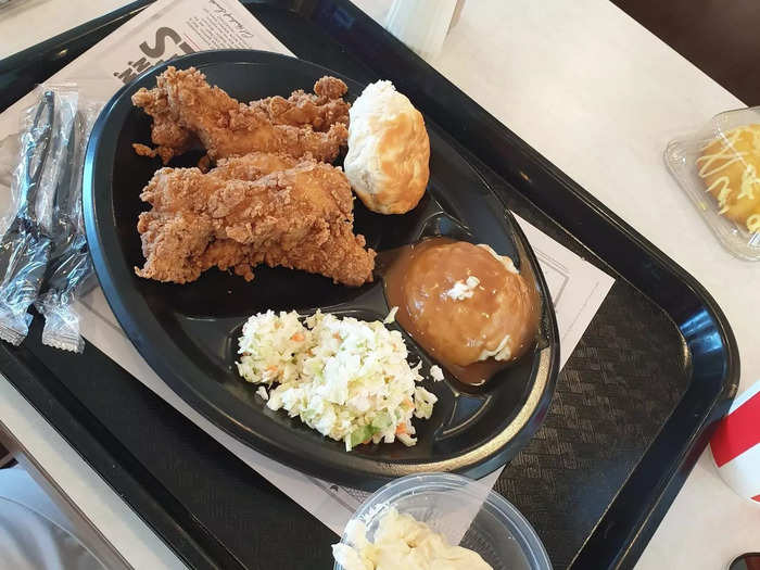 Fried chicken sandwich at KFC