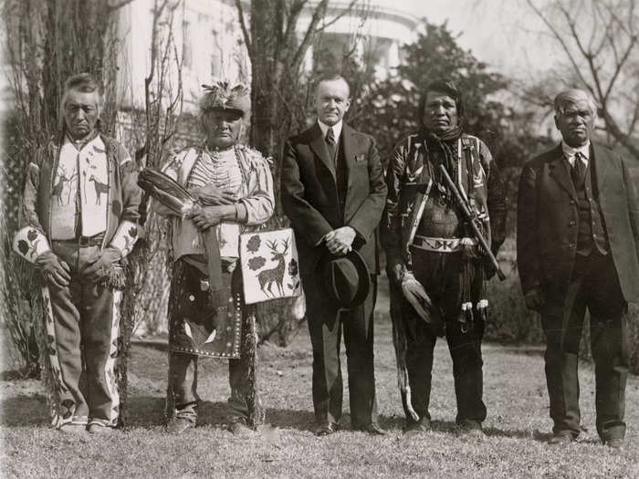 1925: The Osage returned to the White House to meet with Coolidge again. In the film, Mollie also takes this journey to plead with the federal government to help solve the murders in her community.