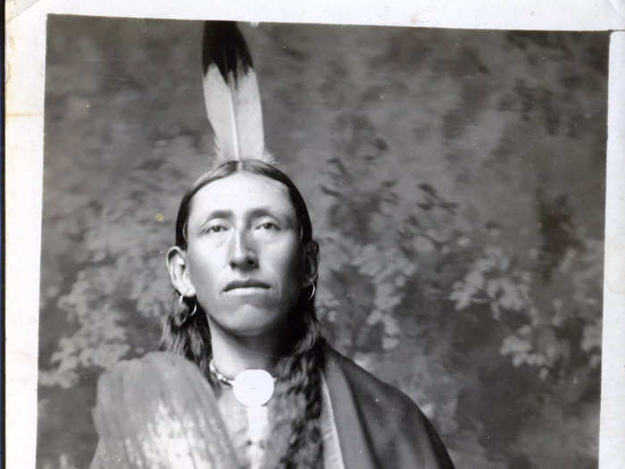 Circa 1918: An Osage Nation member gets his photograph taken in Pawhuska. The portrait studio plays a part in "Killers of the Flower Moon."