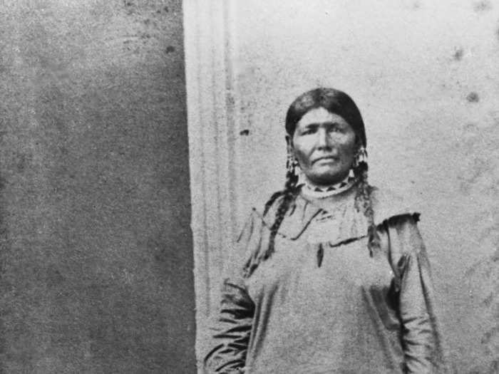 Circa 1860: There are photos of Osage Nation members from before the Civil War like this one of Wincombone, which translates to Far-Sighted.