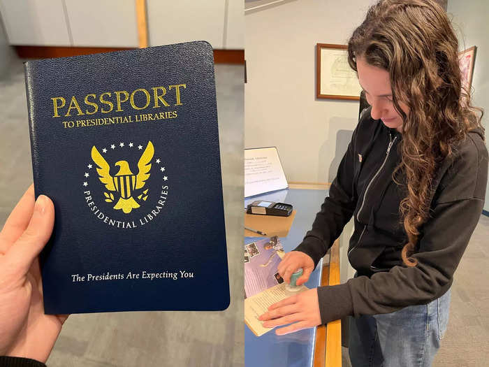 In the gift shop, I was thrilled to discover a passport that you could fill with stamps from presidential libraries nationwide.