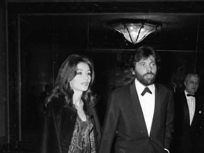 Anouk Aimée and Pierre Barouh attended the Paris premiere of the film "Grand Prix" together on March 11, 1967.