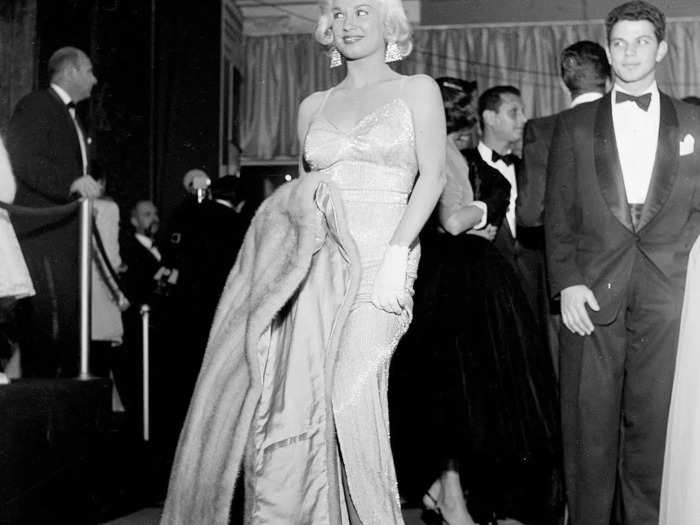 In 1954, Mamie Van Doren attended the Los Angeles premiere of "A Star Is Born."