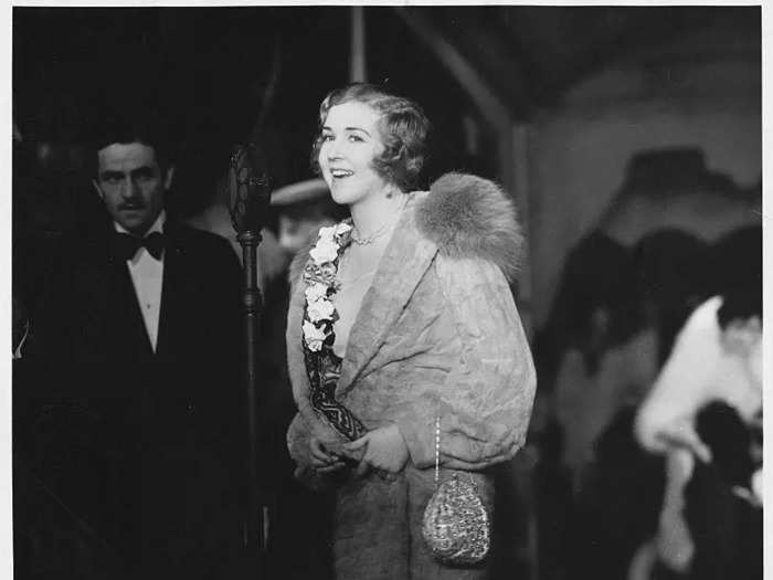 Actress Mary McAllister attended the premiere of "The Broadway Melody" at Hollywood