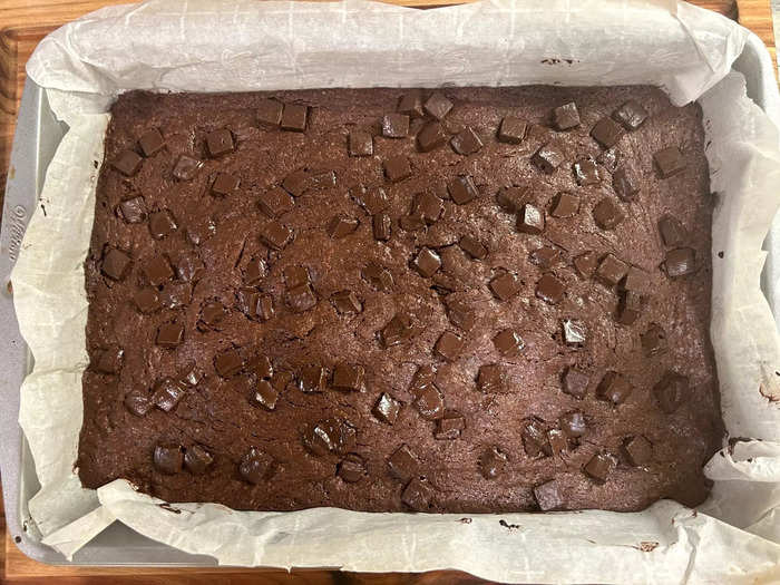 After 40 minutes, my brownies were ready.