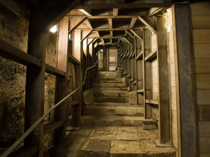 The tunnels provided escape routes and shelter from the Roman Empire during the Bar Kokhba revolt.