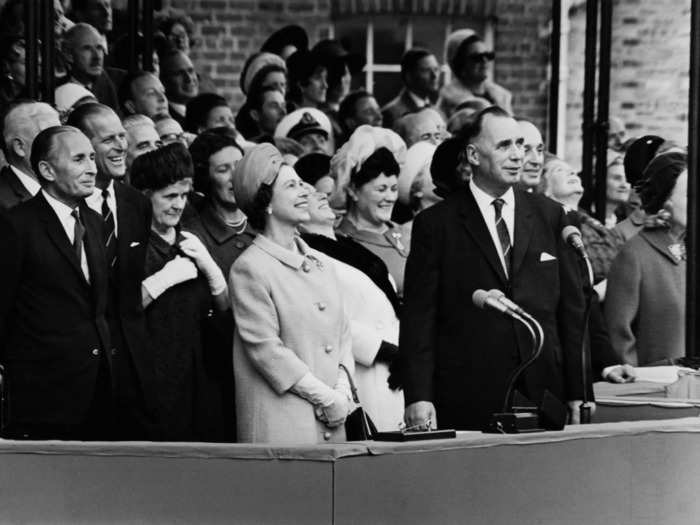 The ship was named after Queen Elizabeth II, who attended its launch.